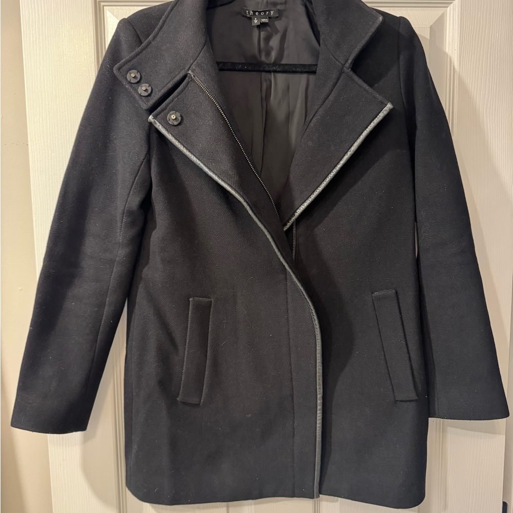 Theory 🖤 Wool Coat Testro Dearly p/tp 4